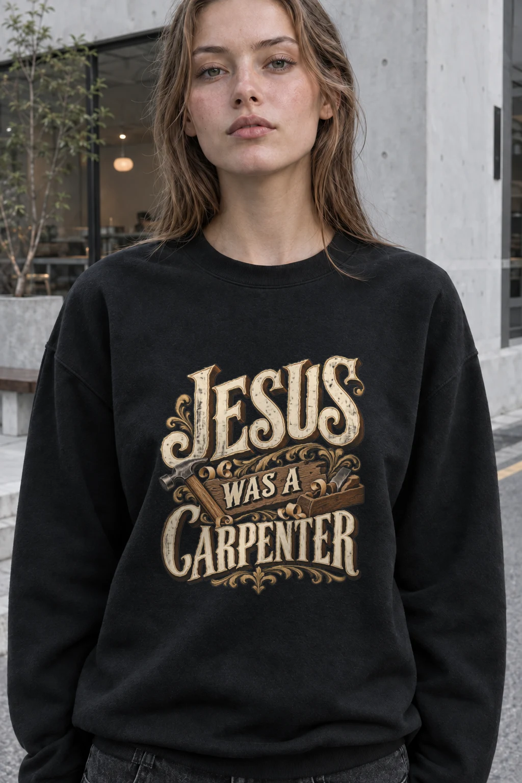 "Workshop Faith" Heavy Blend Unisex Crewneck Sweatshirt | Gildan 18000
