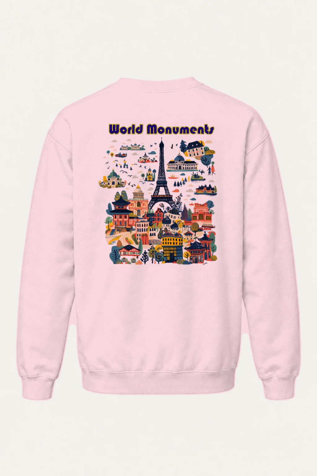 "World Monuments" Heavy Blend Unisex Crewneck Sweatshirt | Gildan 18000