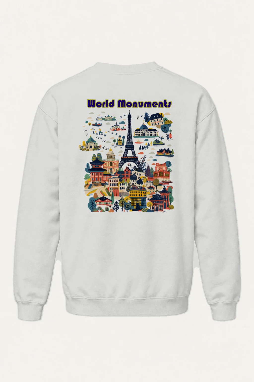 "World Monuments" Heavy Blend Unisex Crewneck Sweatshirt | Gildan 18000