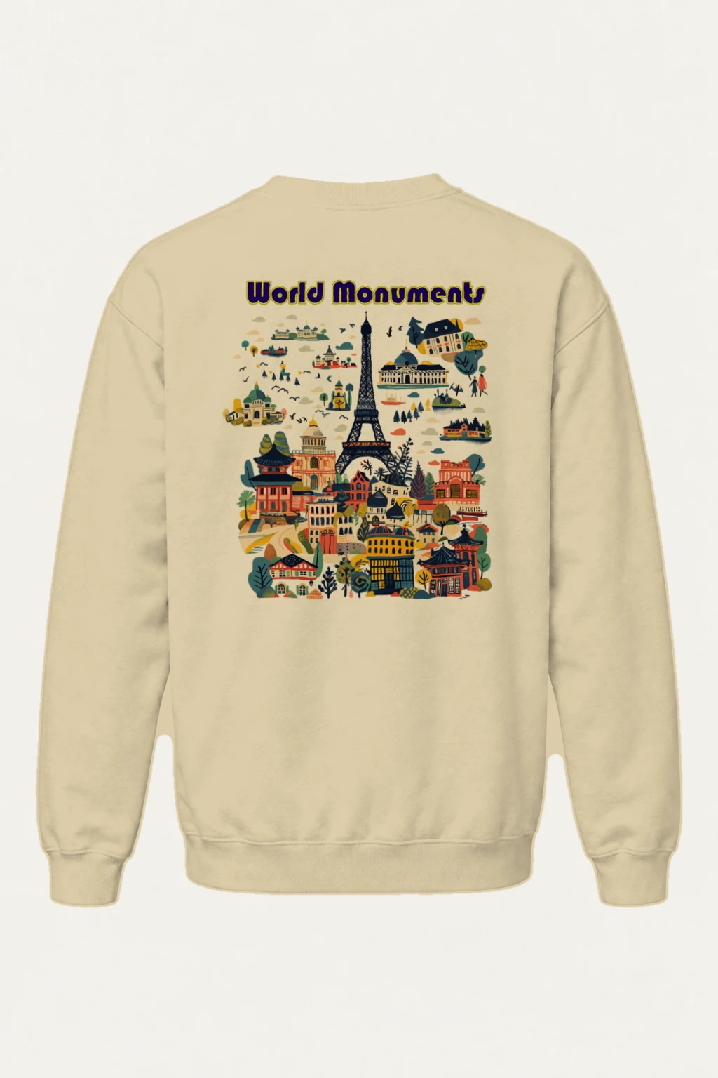 "World Monuments" Heavy Blend Unisex Crewneck Sweatshirt | Gildan 18000