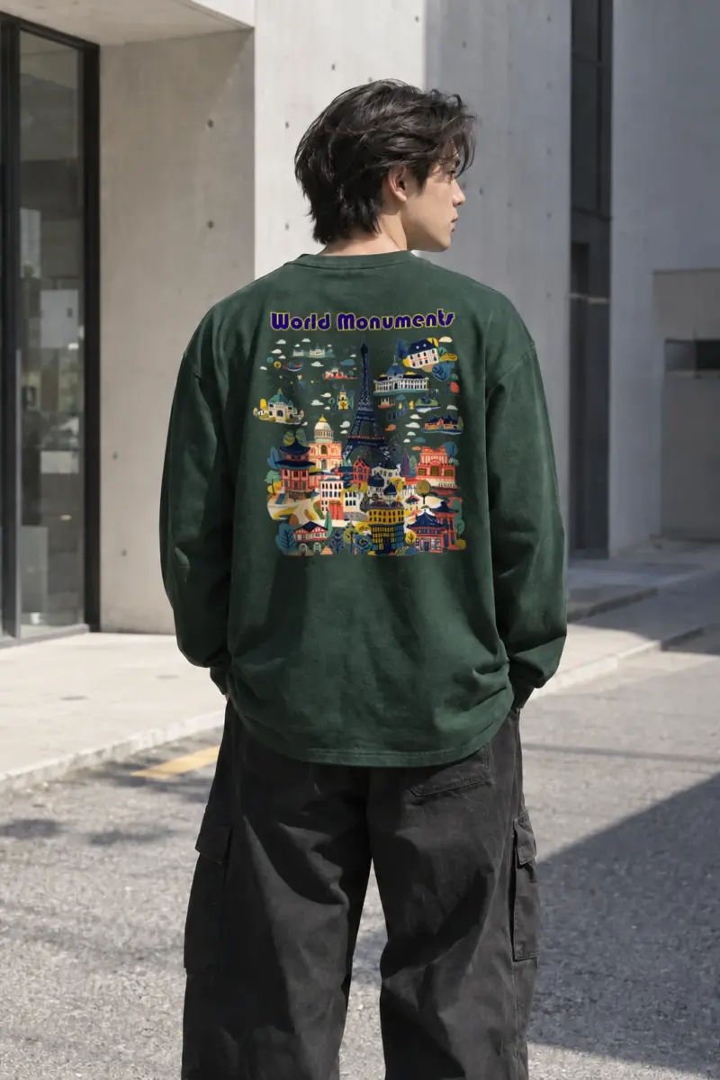 "World Monuments" Unisex Longsleeve T-shirt