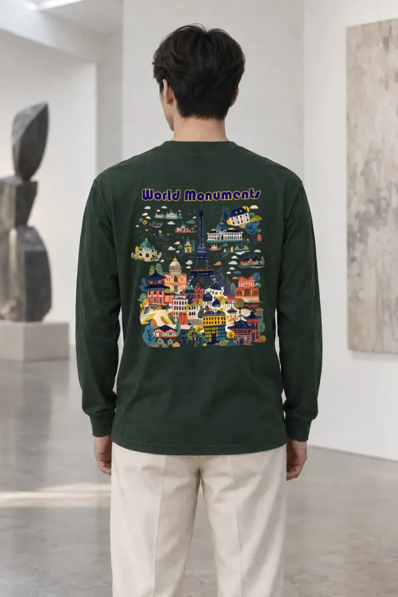 "World Monuments" Unisex Longsleeve T-shirt