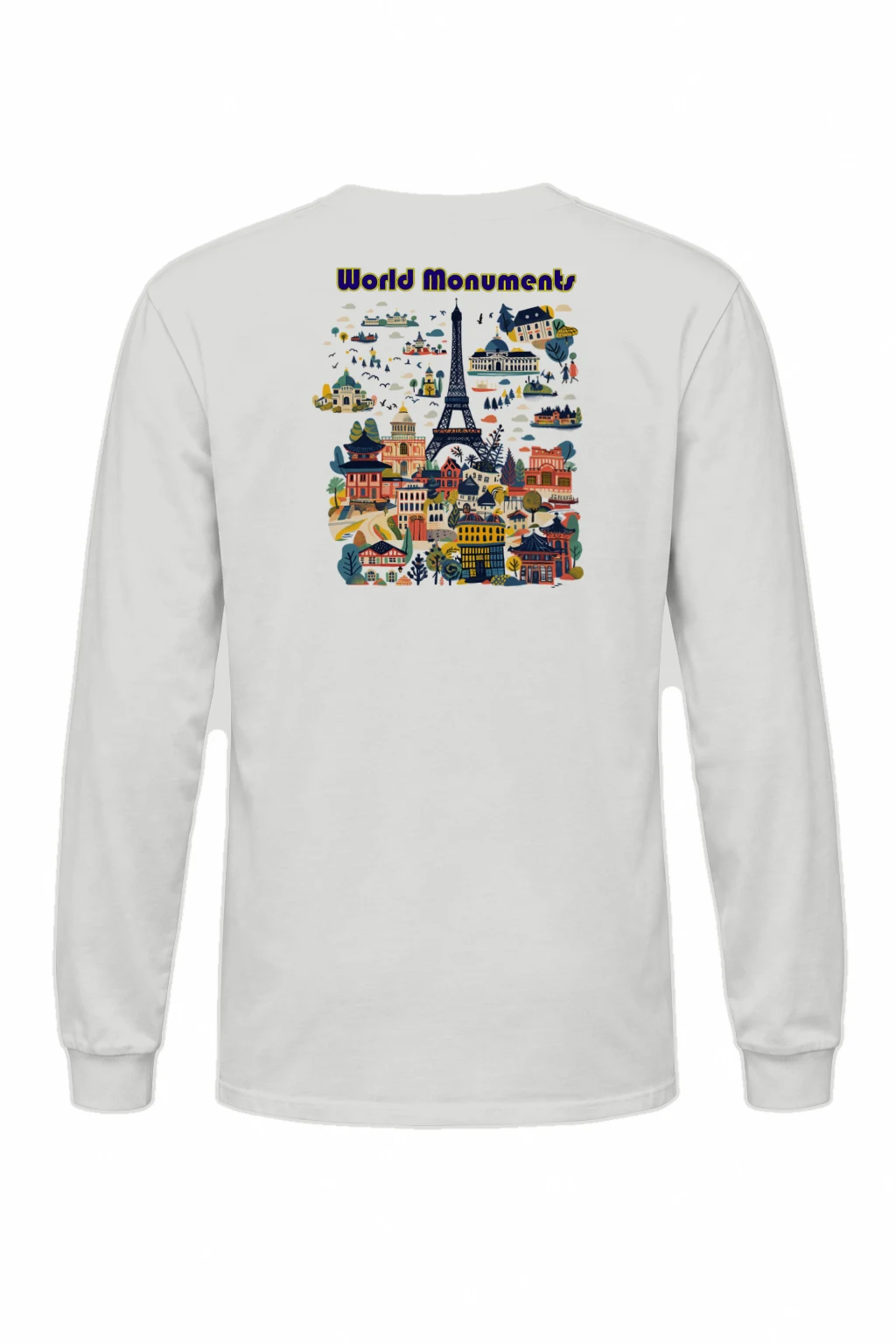 "World Monuments" Unisex Longsleeve T-shirt | Gildan 2400
