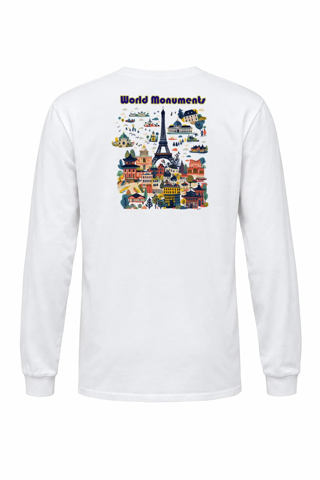 "World Monuments" Unisex Longsleeve T-shirt | Gildan 2400