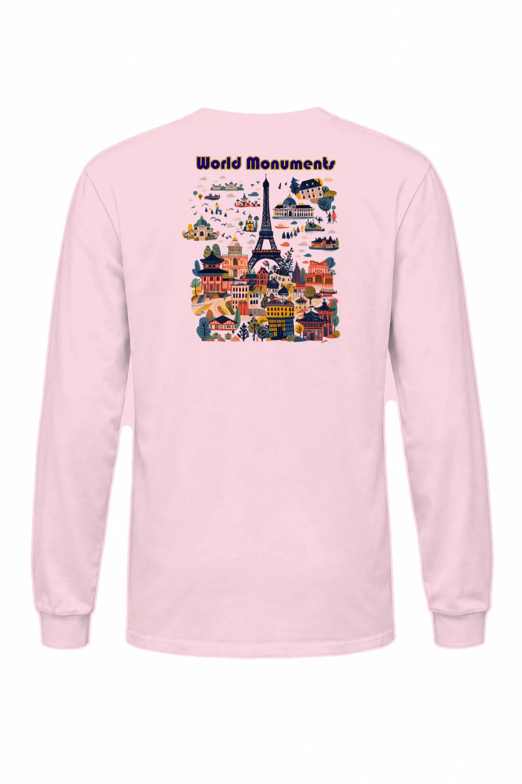 "World Monuments" Unisex Longsleeve T-shirt | Gildan 2400