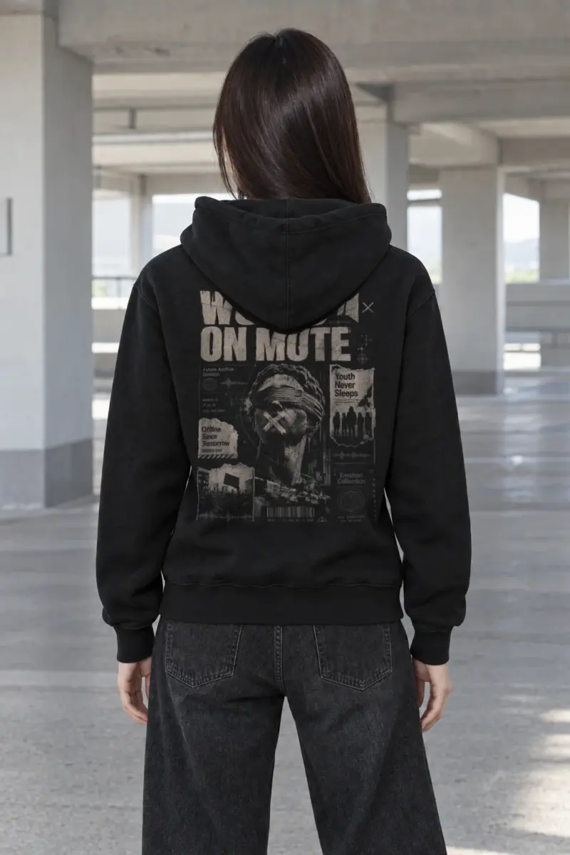 "World On Mute" Heavy Blend Unisex Pullover Hoodie