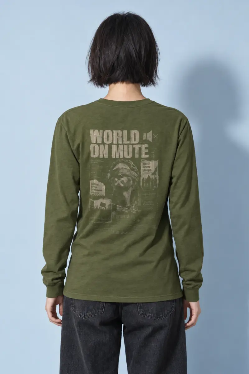 "World On Mute" Unisex Longsleeve T-shirt
