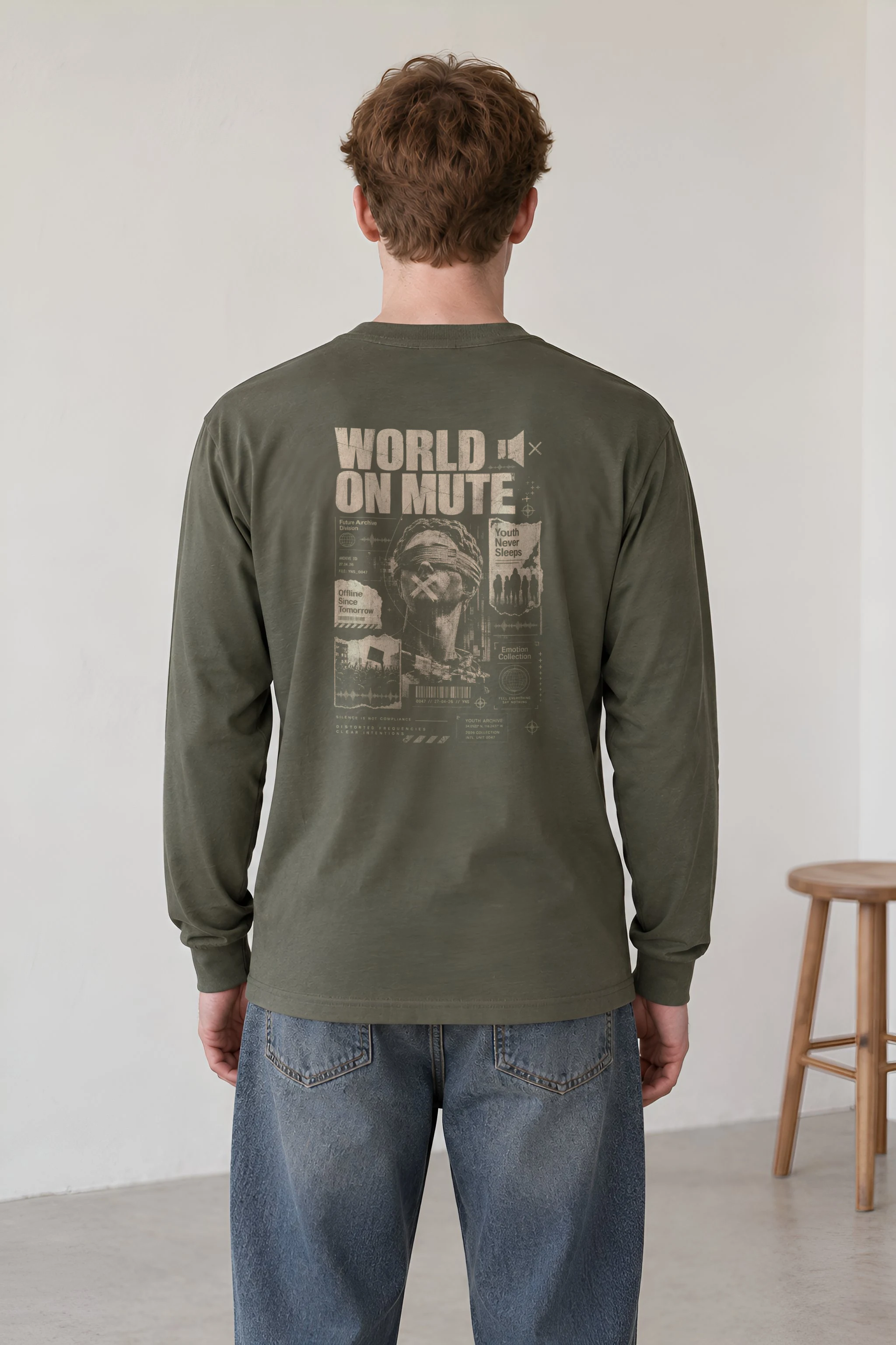 "World On Mute" Unisex Longsleeve T-shirt