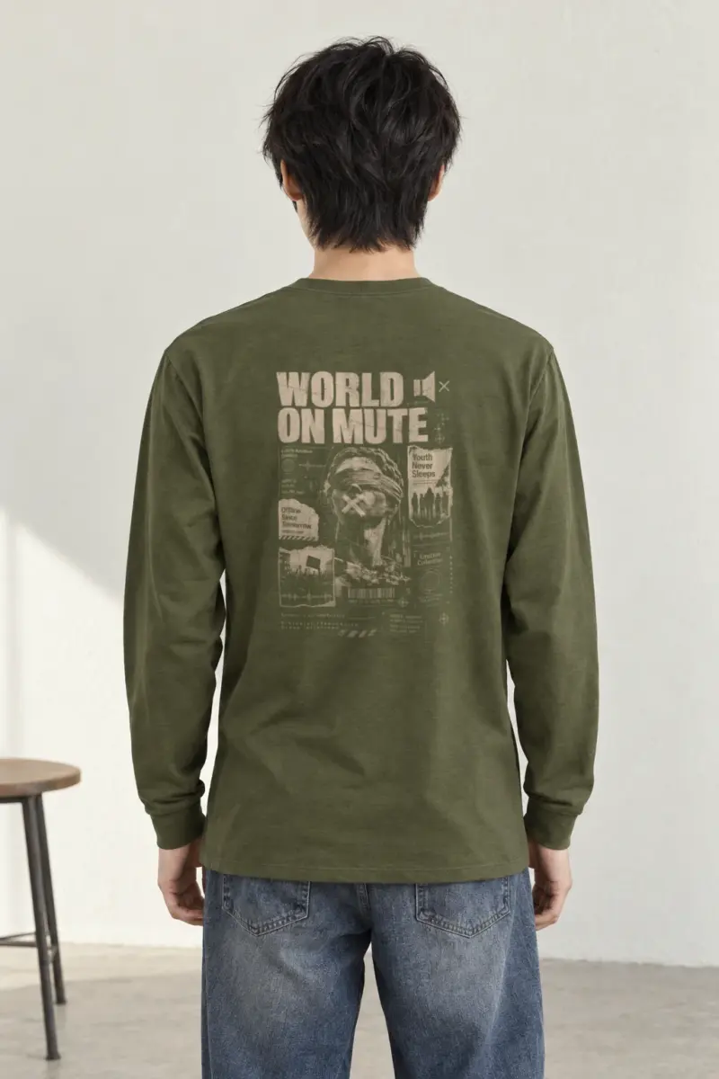 "World On Mute" Unisex Longsleeve T-shirt