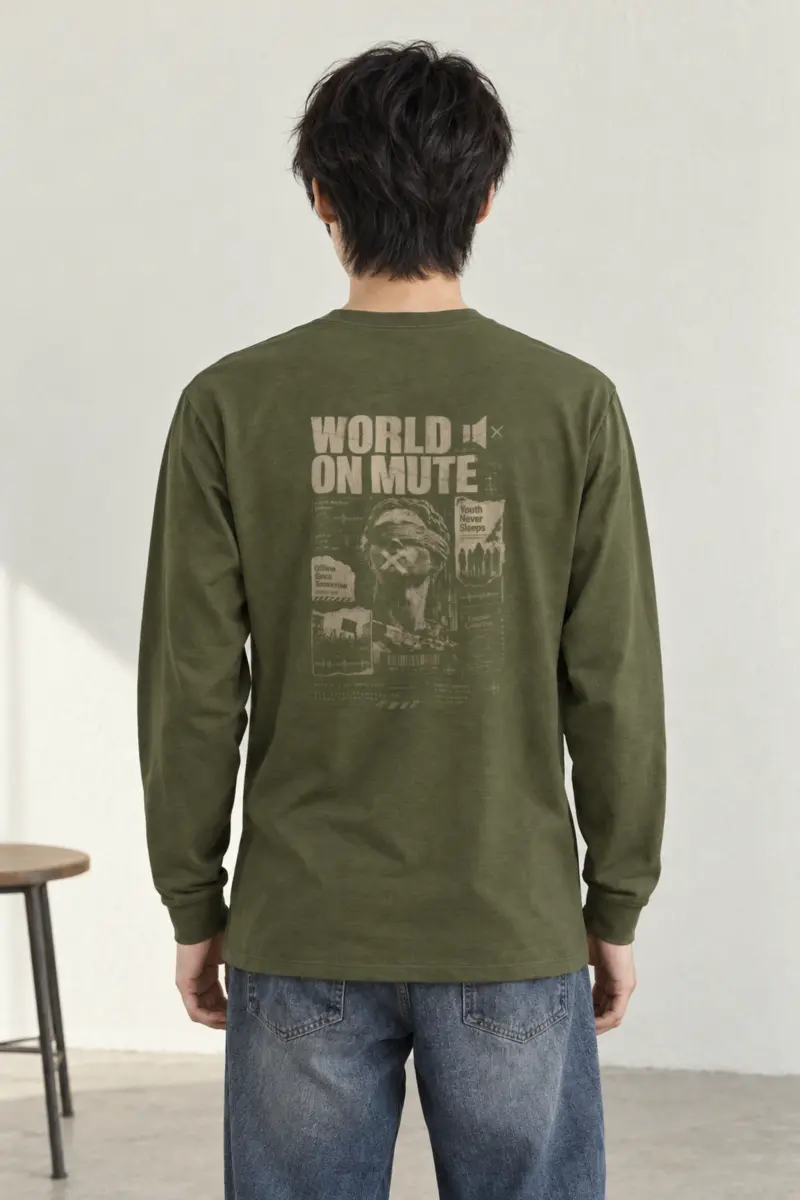 "World On Mute" Unisex Longsleeve T-shirt