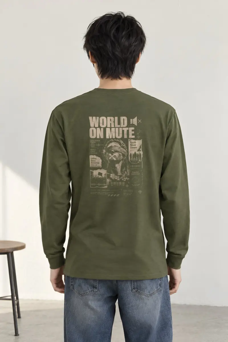 "World On Mute" Unisex Longsleeve T-shirt