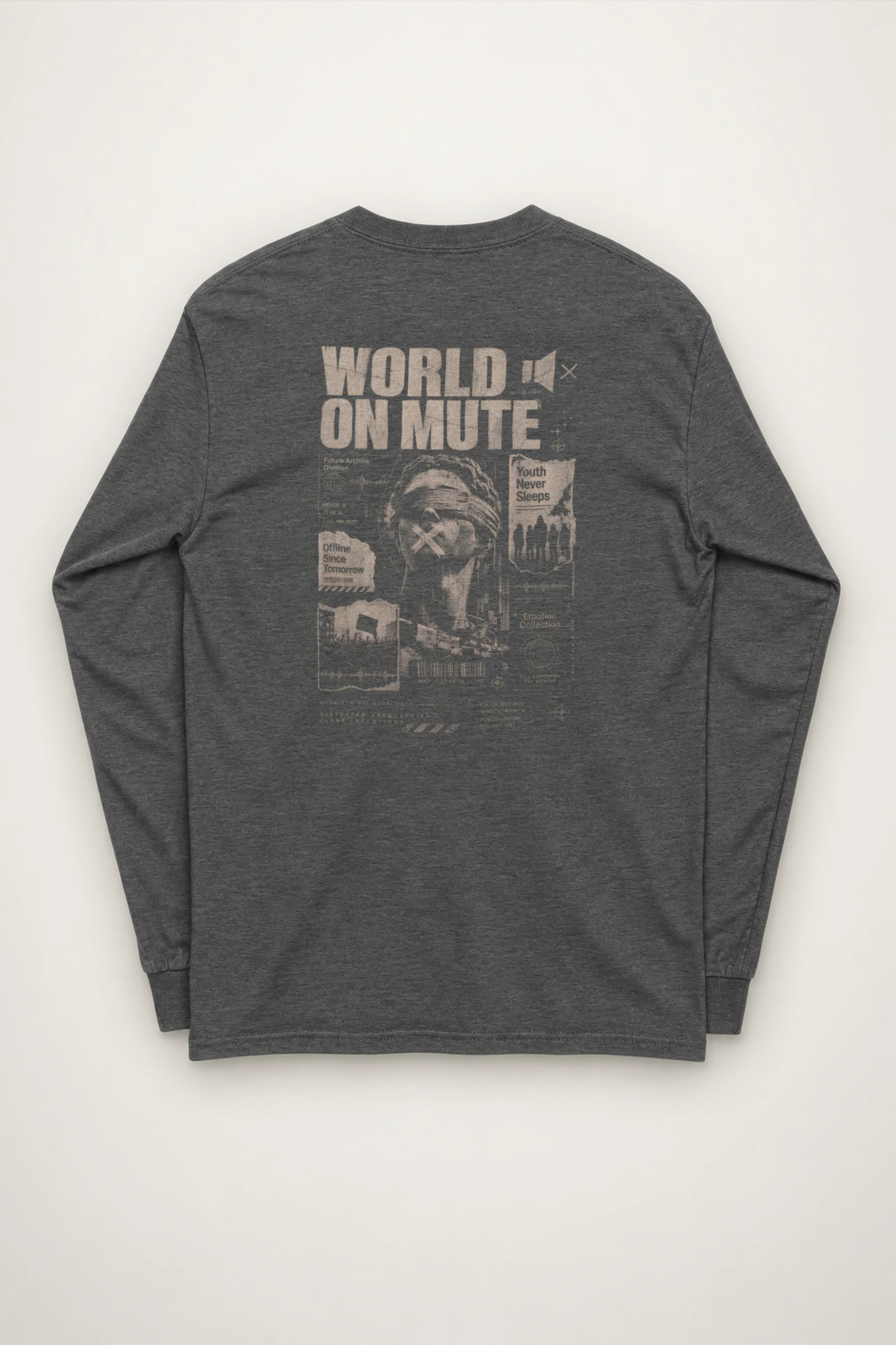 "World On Mute" Unisex Longsleeve T-shirt