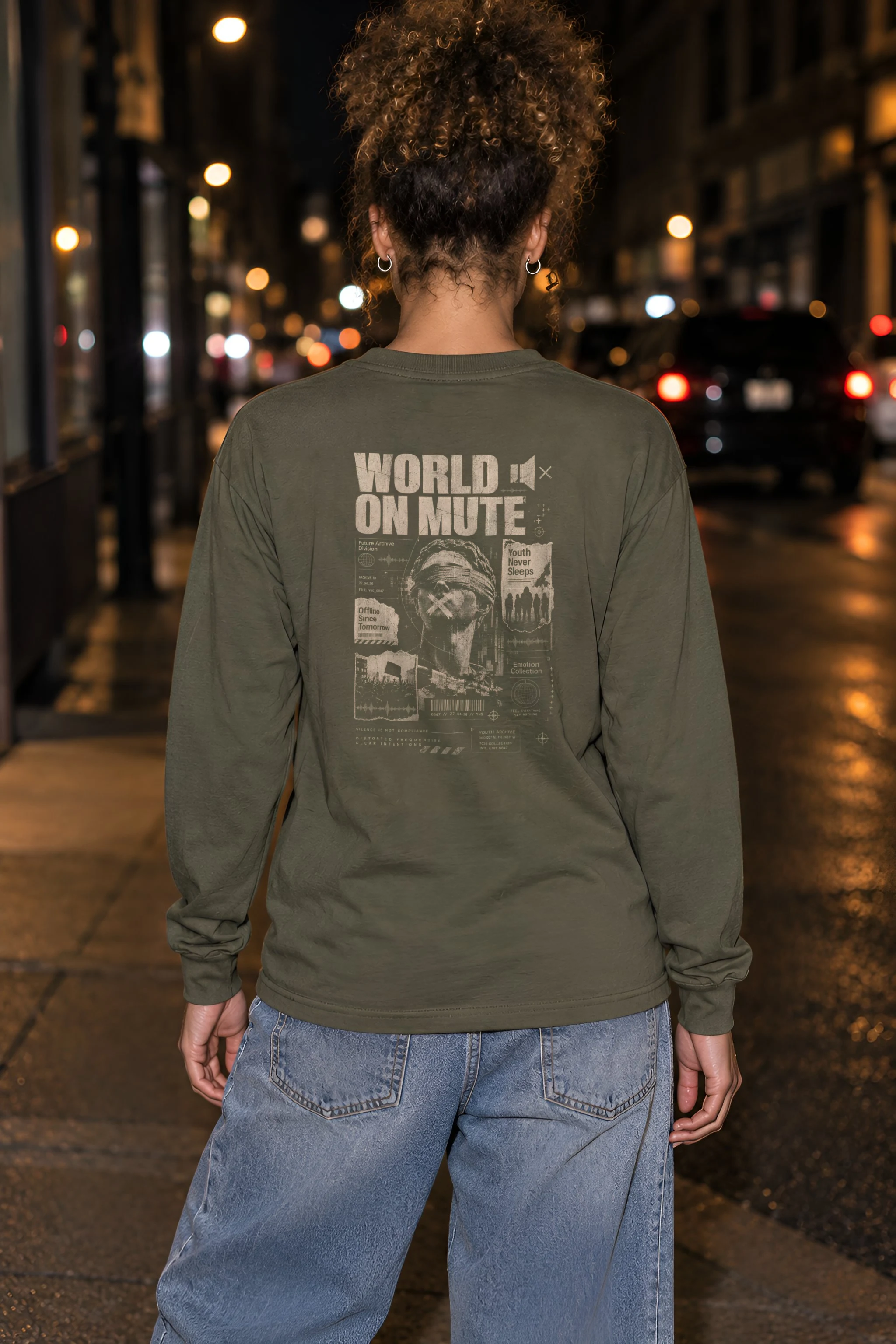 "World On Mute" Unisex Longsleeve T-shirt