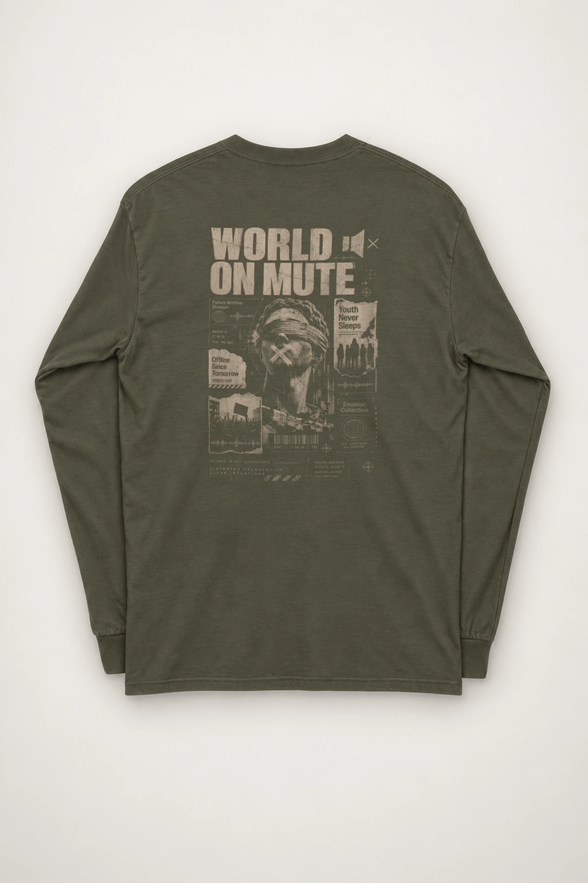 "World On Mute" Unisex Longsleeve T-shirt