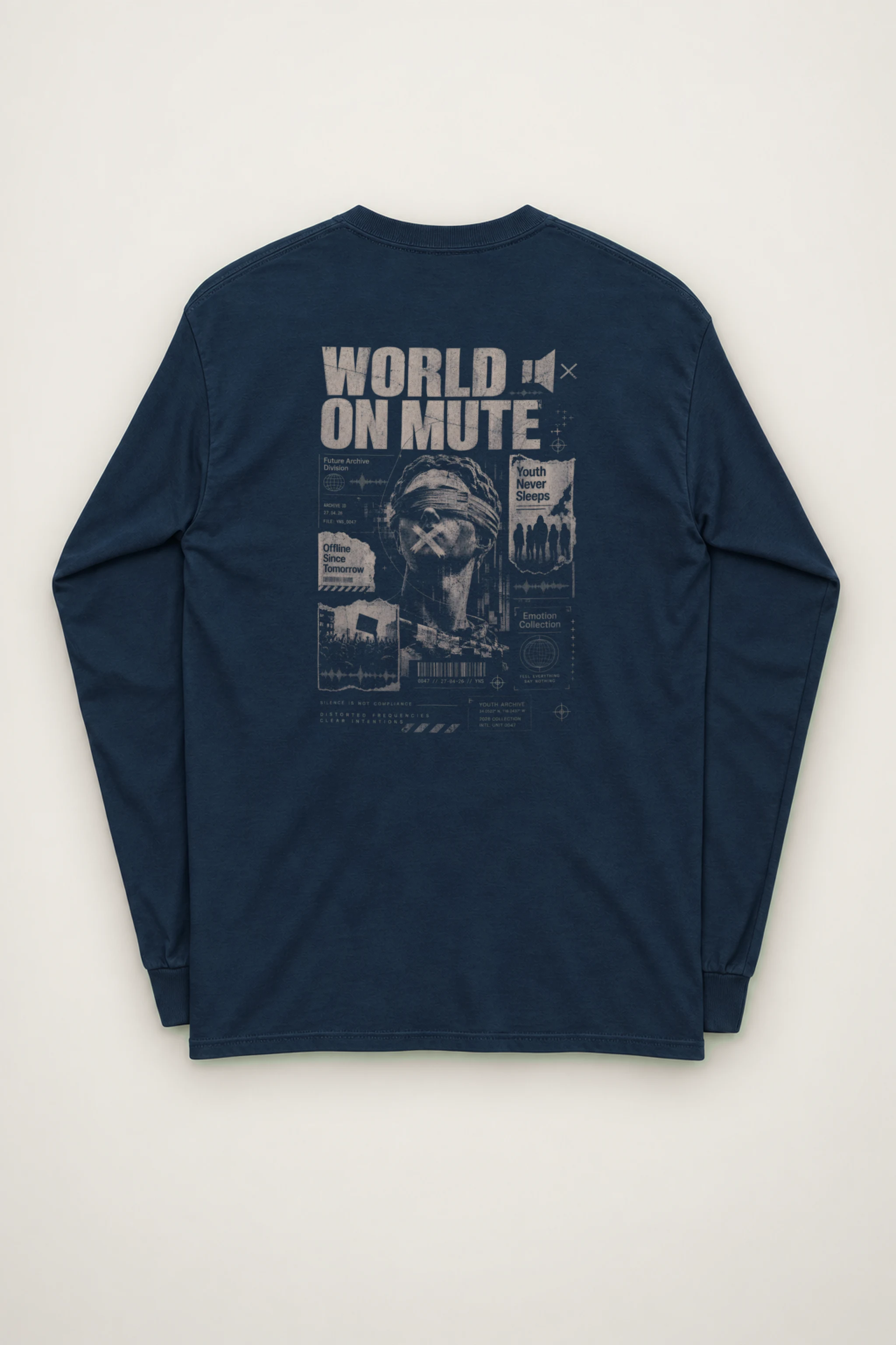"World On Mute" Unisex Longsleeve T-shirt