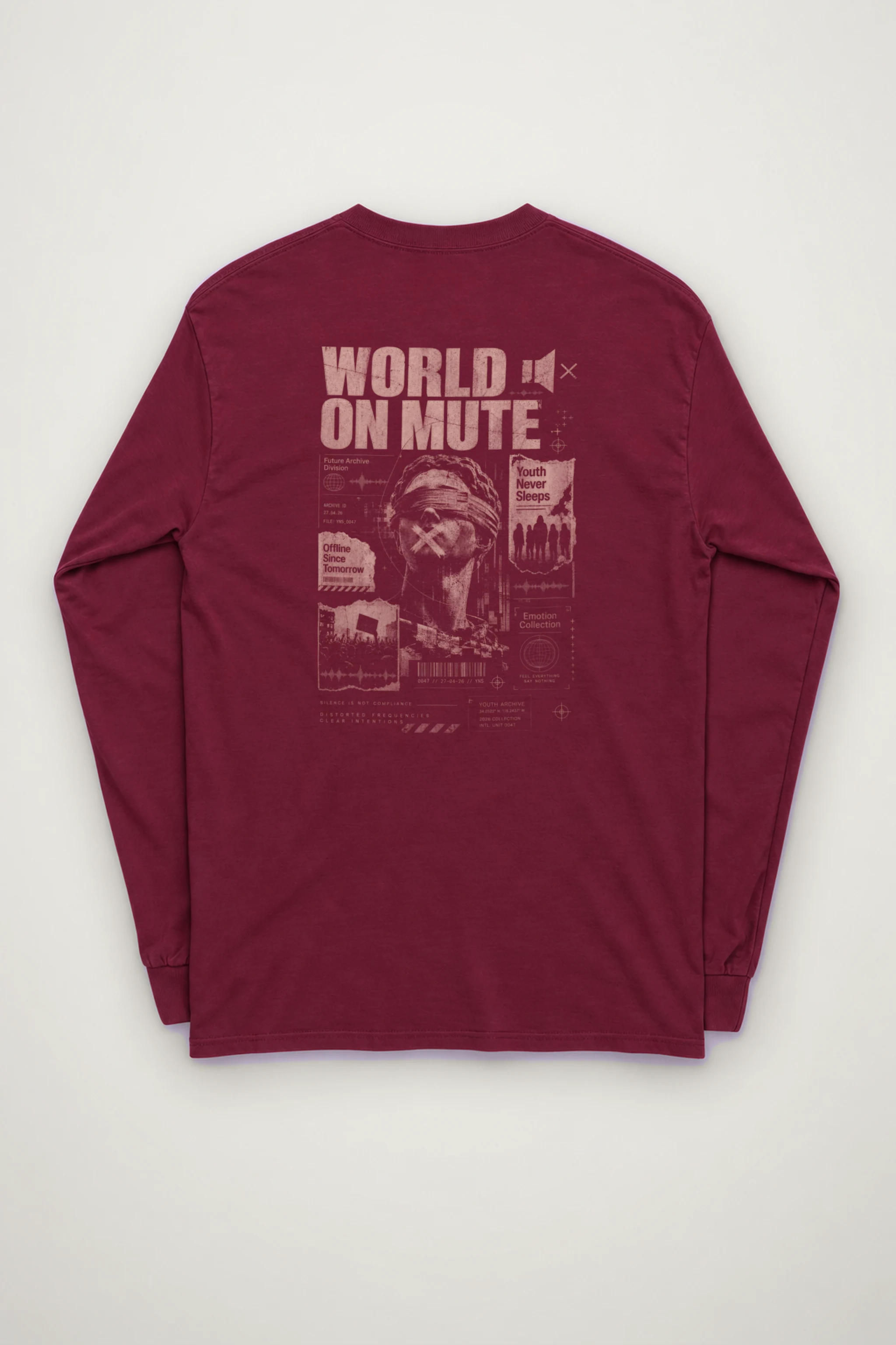 "World On Mute" Unisex Longsleeve T-shirt