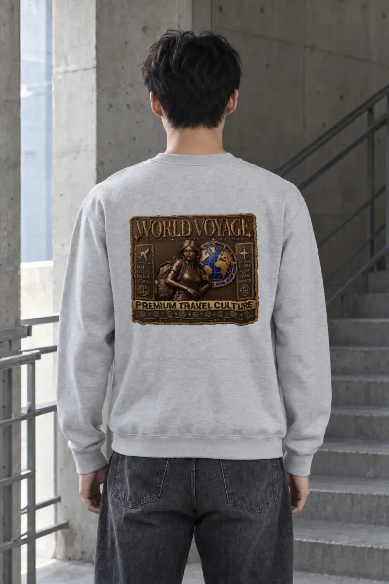 "World Voyage" Heavy Blend Unisex Crewneck Sweatshirt