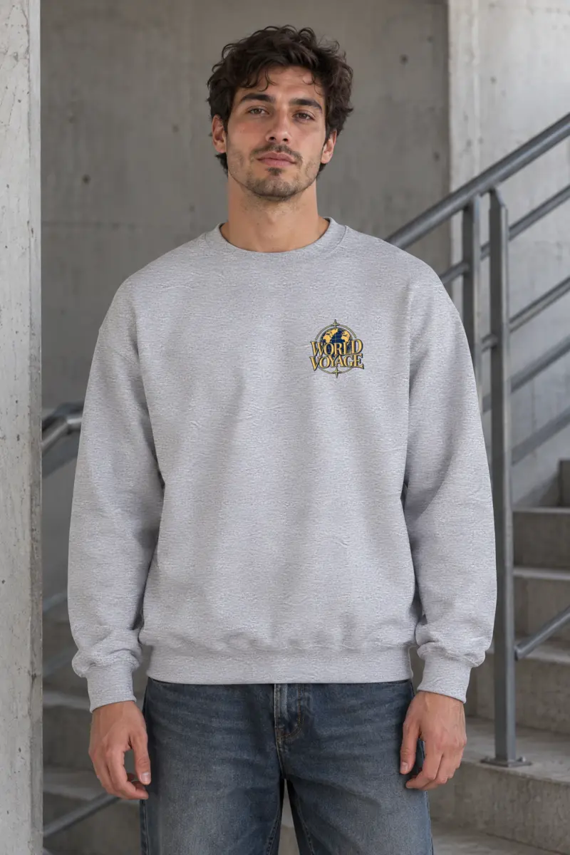 "World Voyage" Heavy Blend Unisex Crewneck Sweatshirt