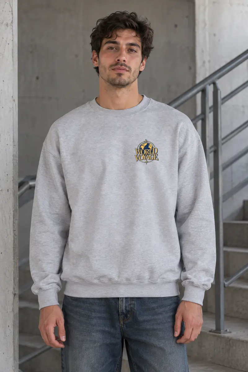 "World Voyage" Heavy Blend Unisex Crewneck Sweatshirt