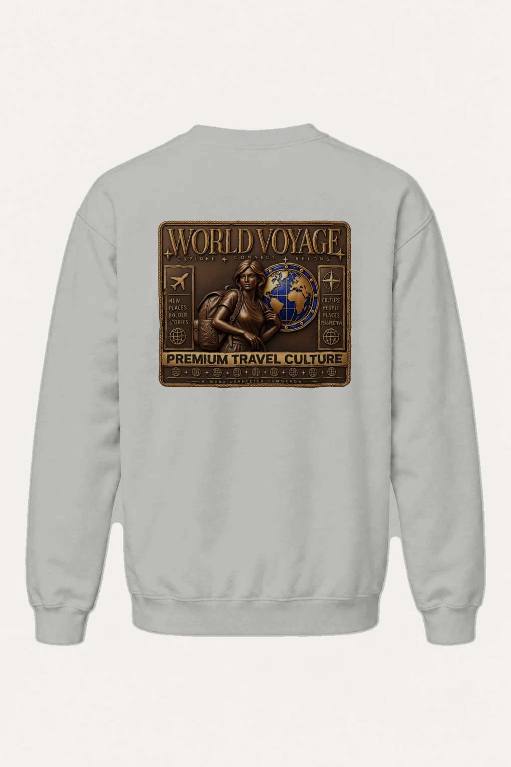 "World Voyage" Heavy Blend Unisex Crewneck Sweatshirt | Gildan 18000