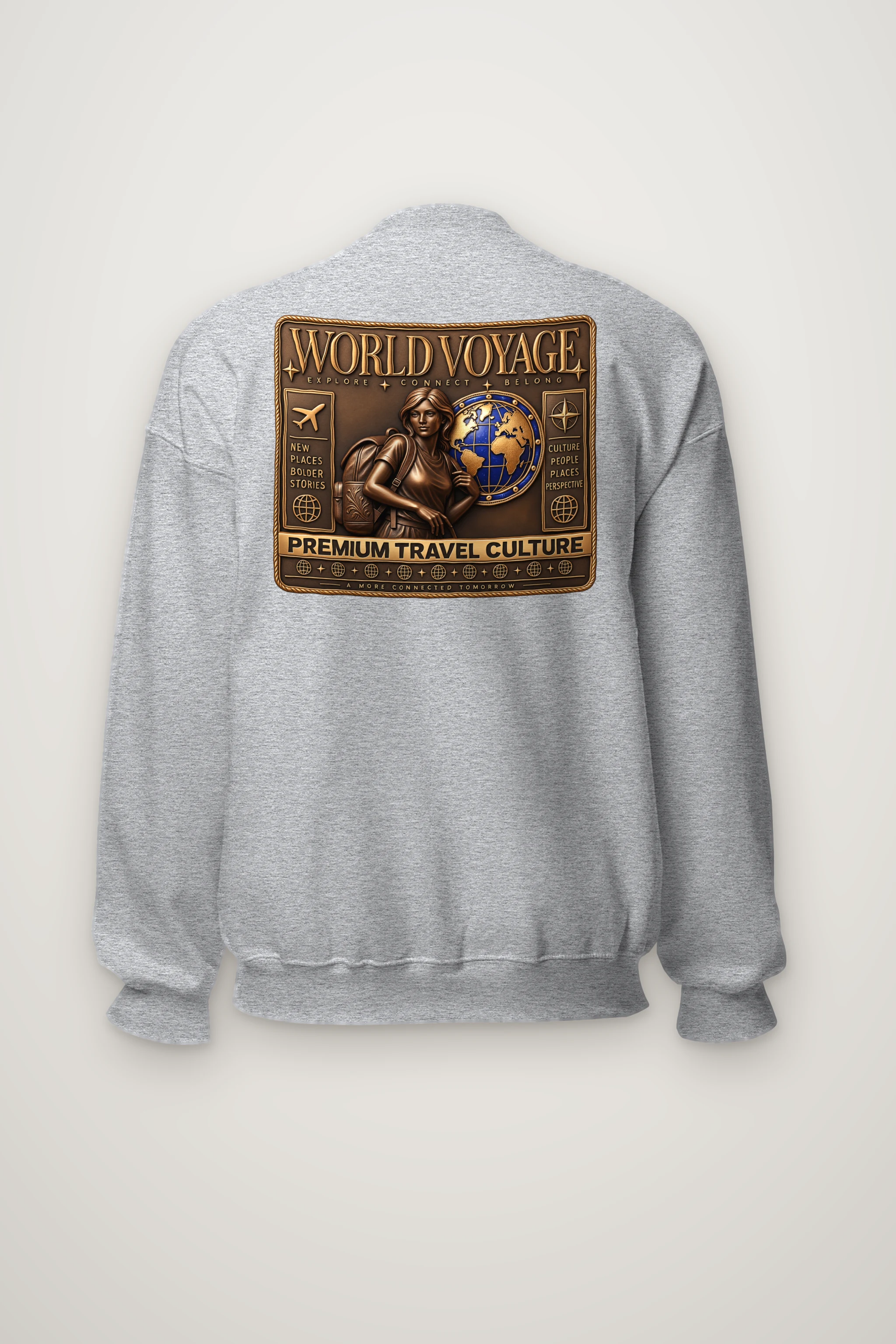 "World Voyage" Heavy Blend Unisex Crewneck Sweatshirt