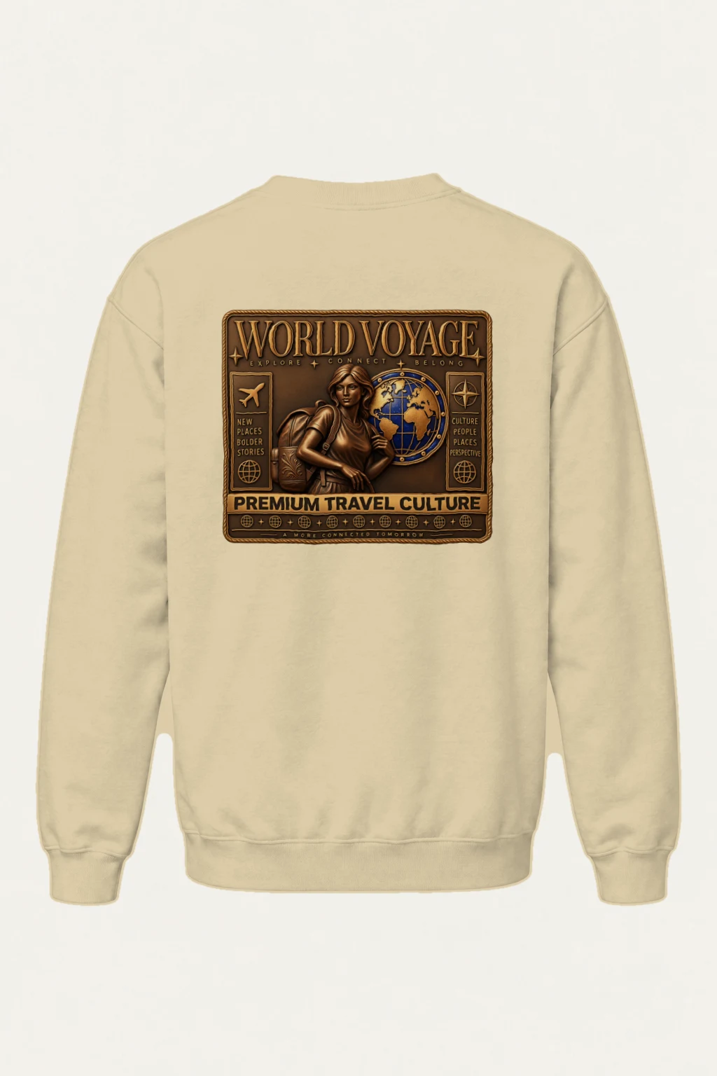 "World Voyage" Heavy Blend Unisex Crewneck Sweatshirt | Gildan 18000