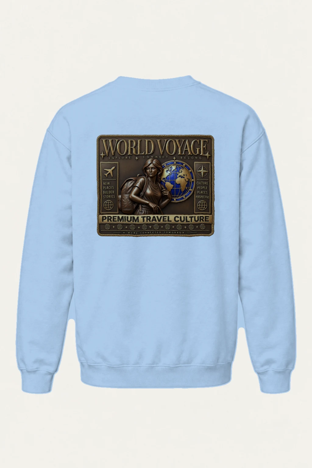 "World Voyage" Heavy Blend Unisex Crewneck Sweatshirt | Gildan 18000