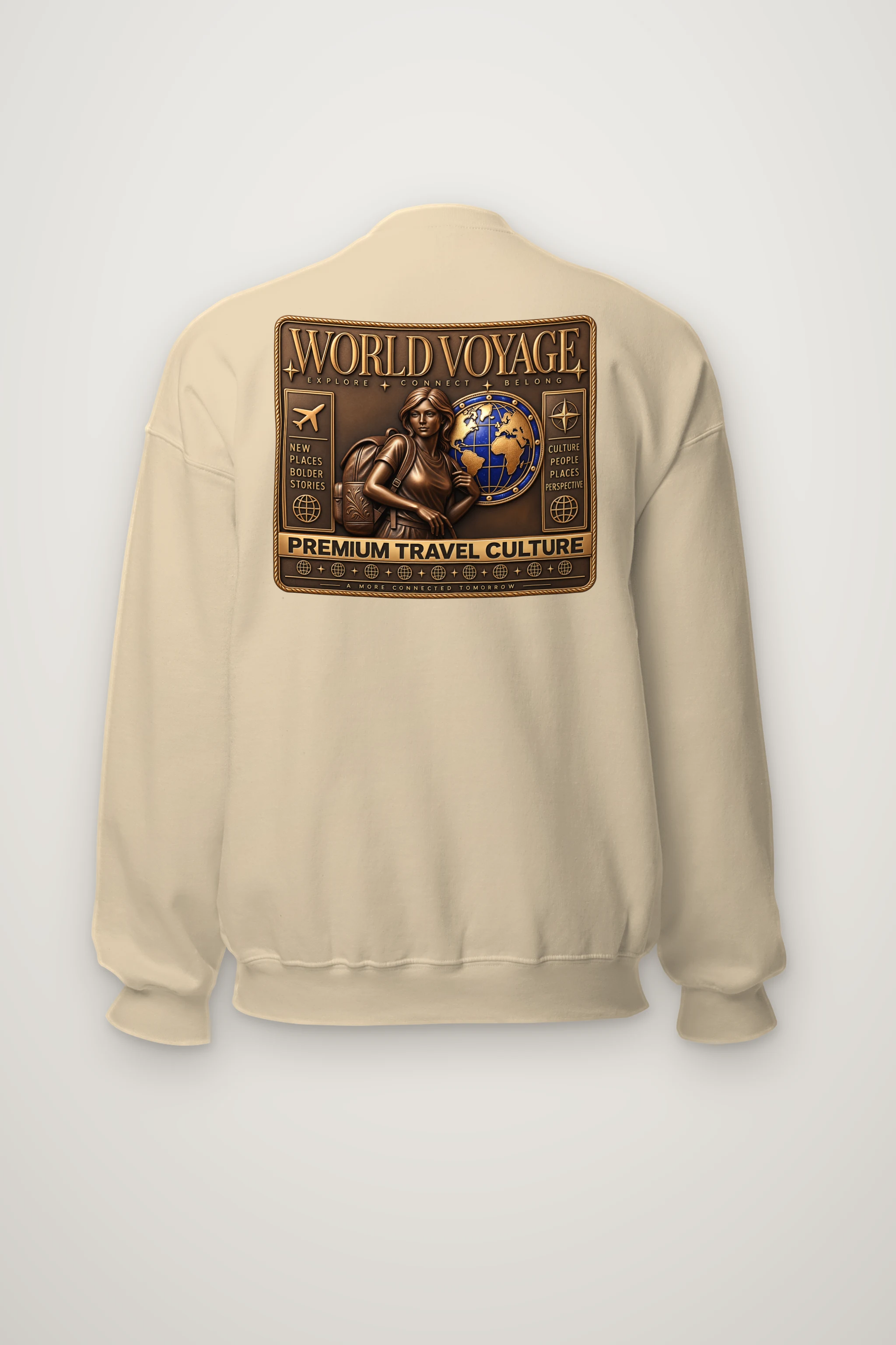 "World Voyage" Heavy Blend Unisex Crewneck Sweatshirt