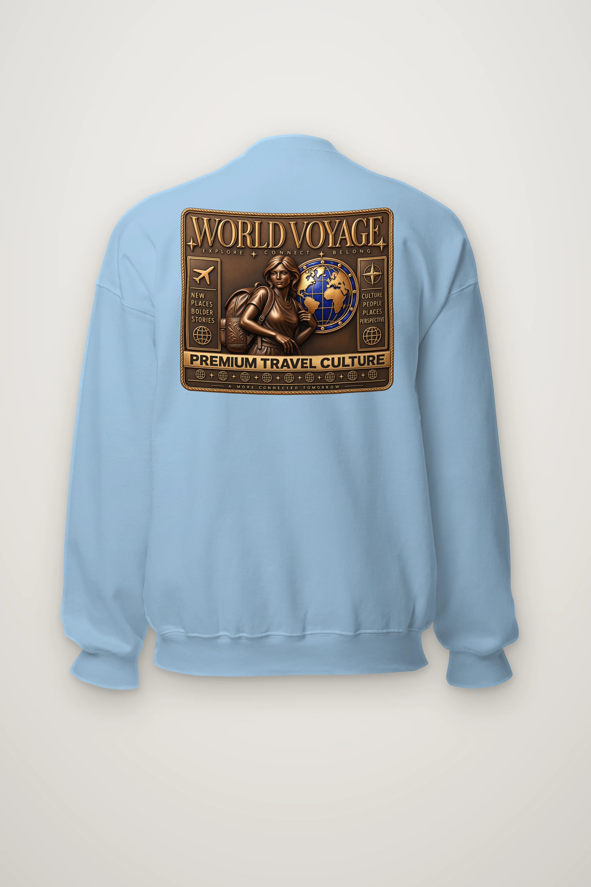"World Voyage" Heavy Blend Unisex Crewneck Sweatshirt