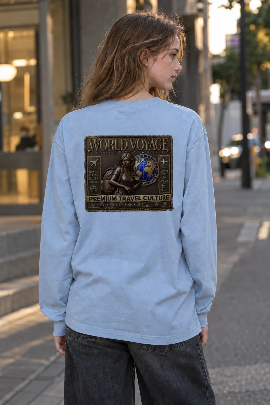 "World Voyage" Unisex Longsleeve T-shirt | Gildan 2400