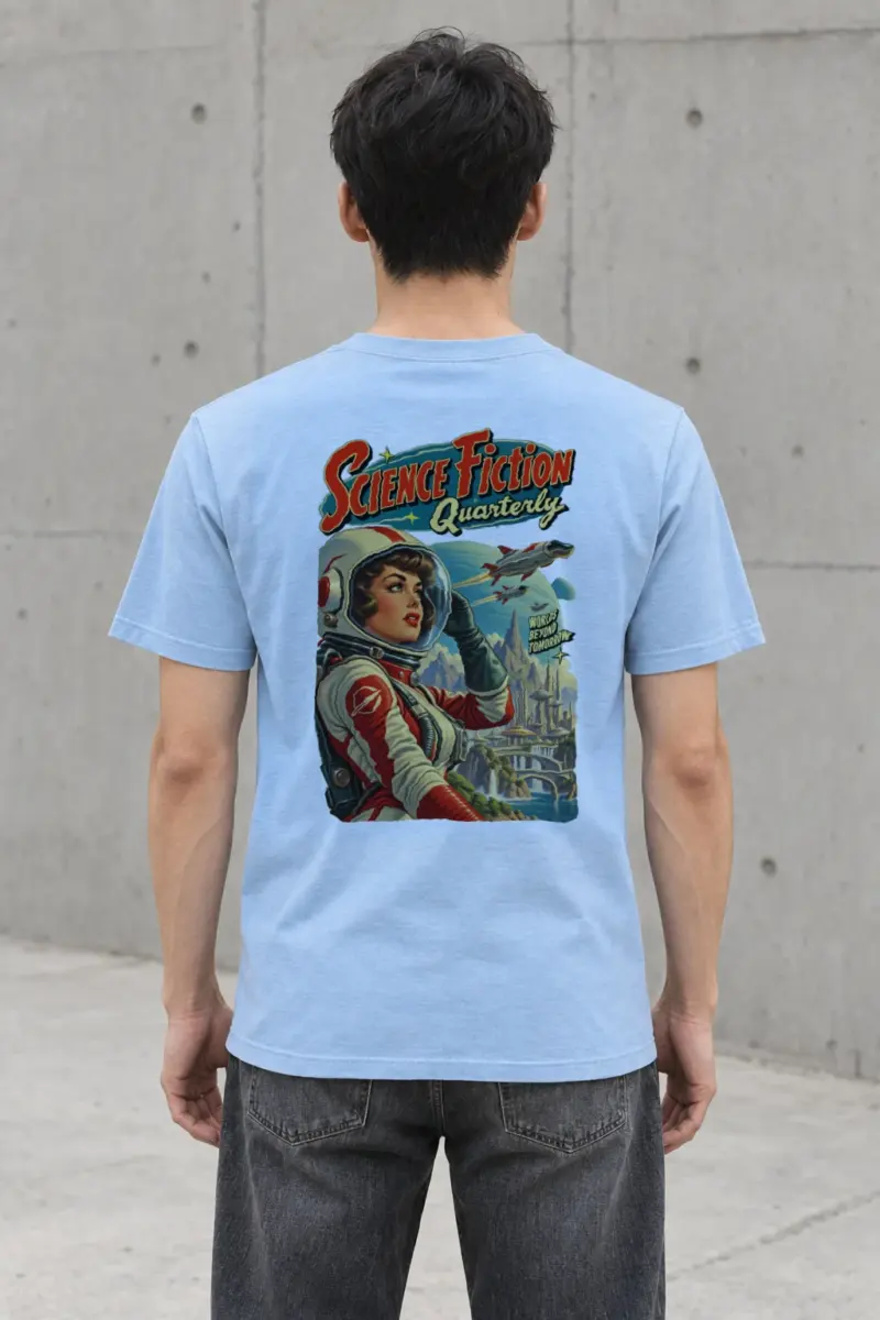 "Worlds Beyond Tomorrow" Heavyweight Unisex Crewneck T-shirt | Gildan 5000