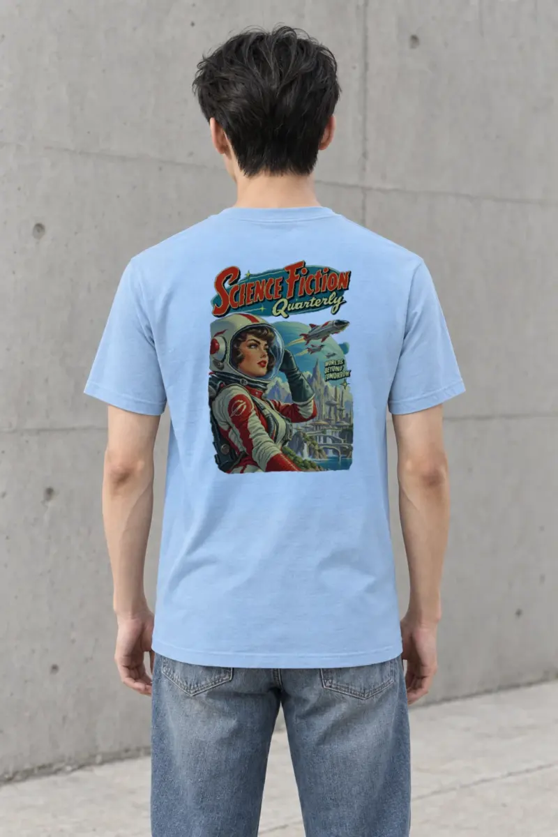 "Worlds Beyond Tomorrow" Heavyweight Unisex Crewneck T-shirt