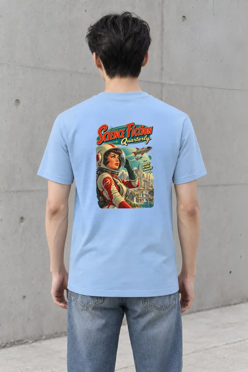 "Worlds Beyond Tomorrow" Heavyweight Unisex Crewneck T-shirt