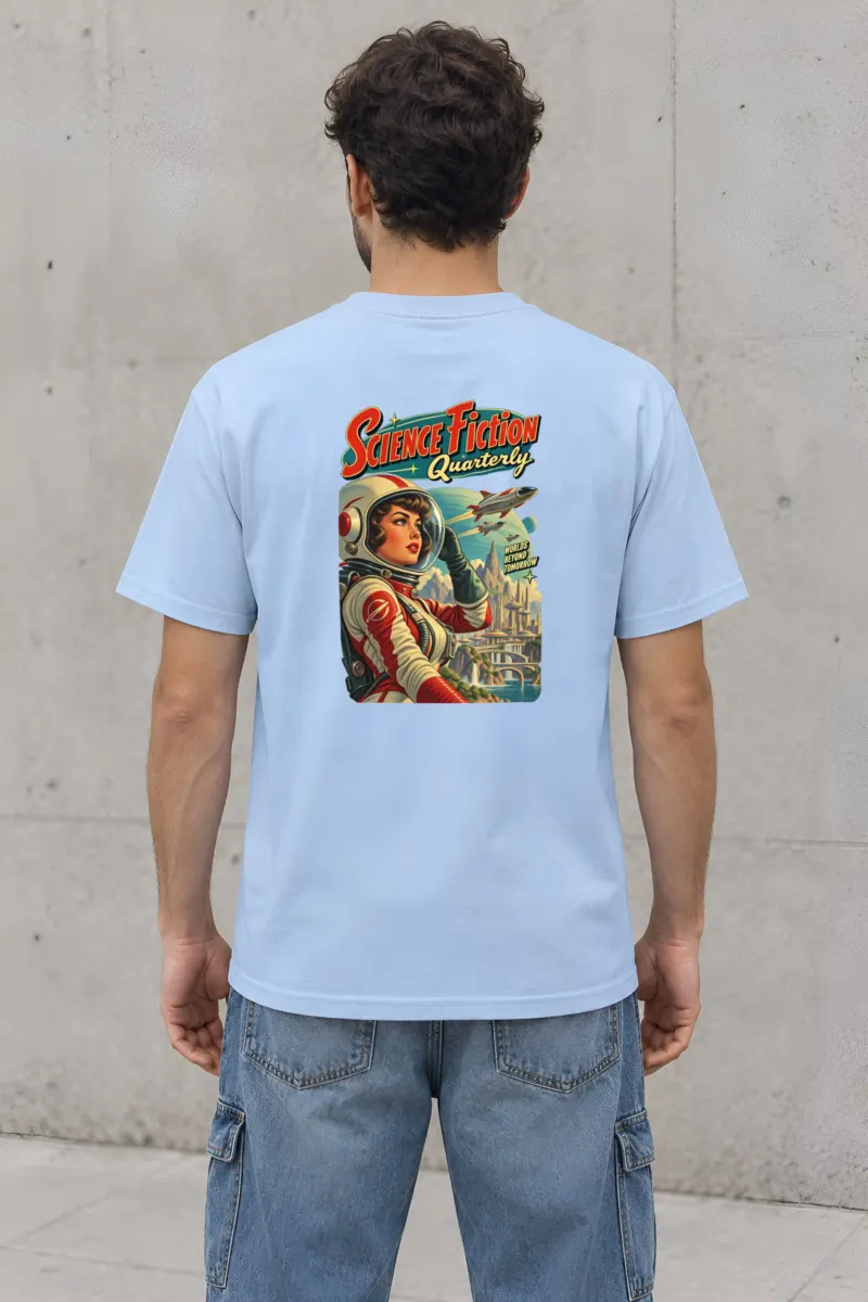 "Worlds Beyond Tomorrow" Heavyweight Unisex Crewneck T-shirt