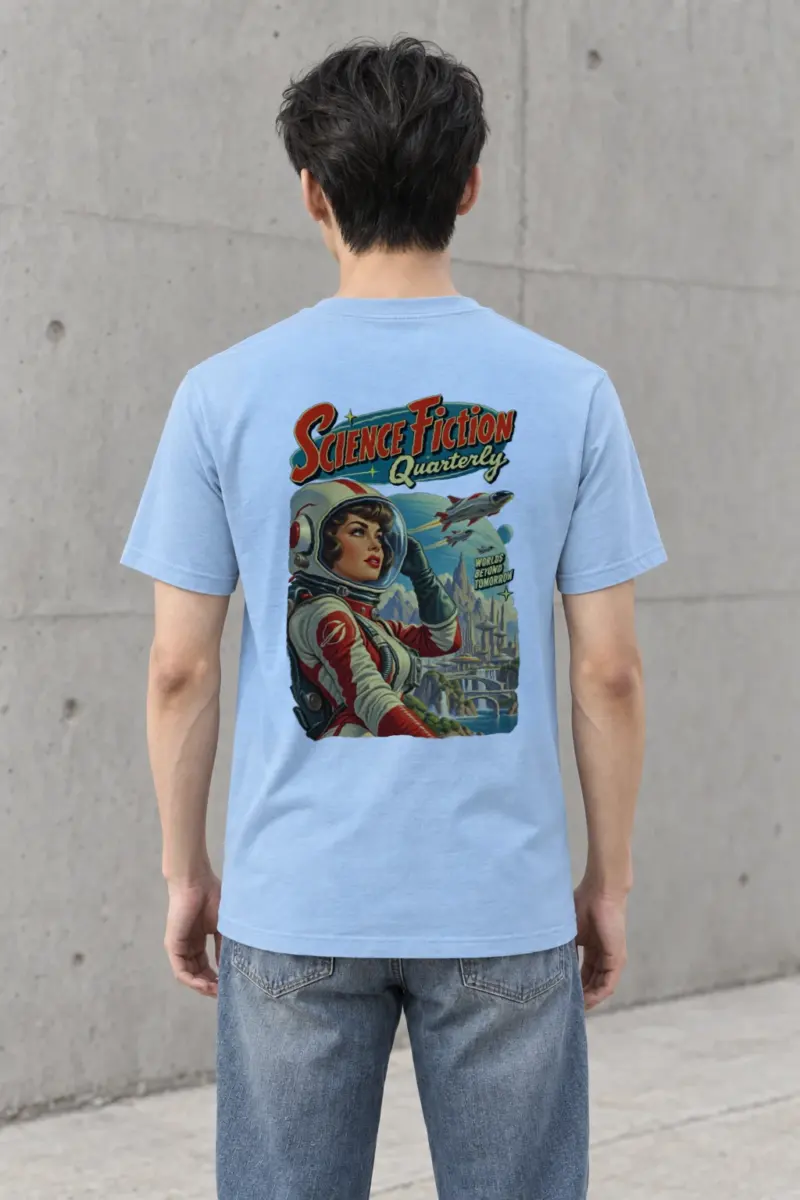 "Worlds Beyond Tomorrow" Heavyweight Unisex Crewneck T-shirt