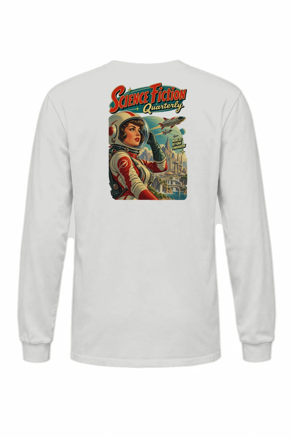 "Worlds Beyond Tomorrow" Unisex Longsleeve T-shirt | Gildan 2400