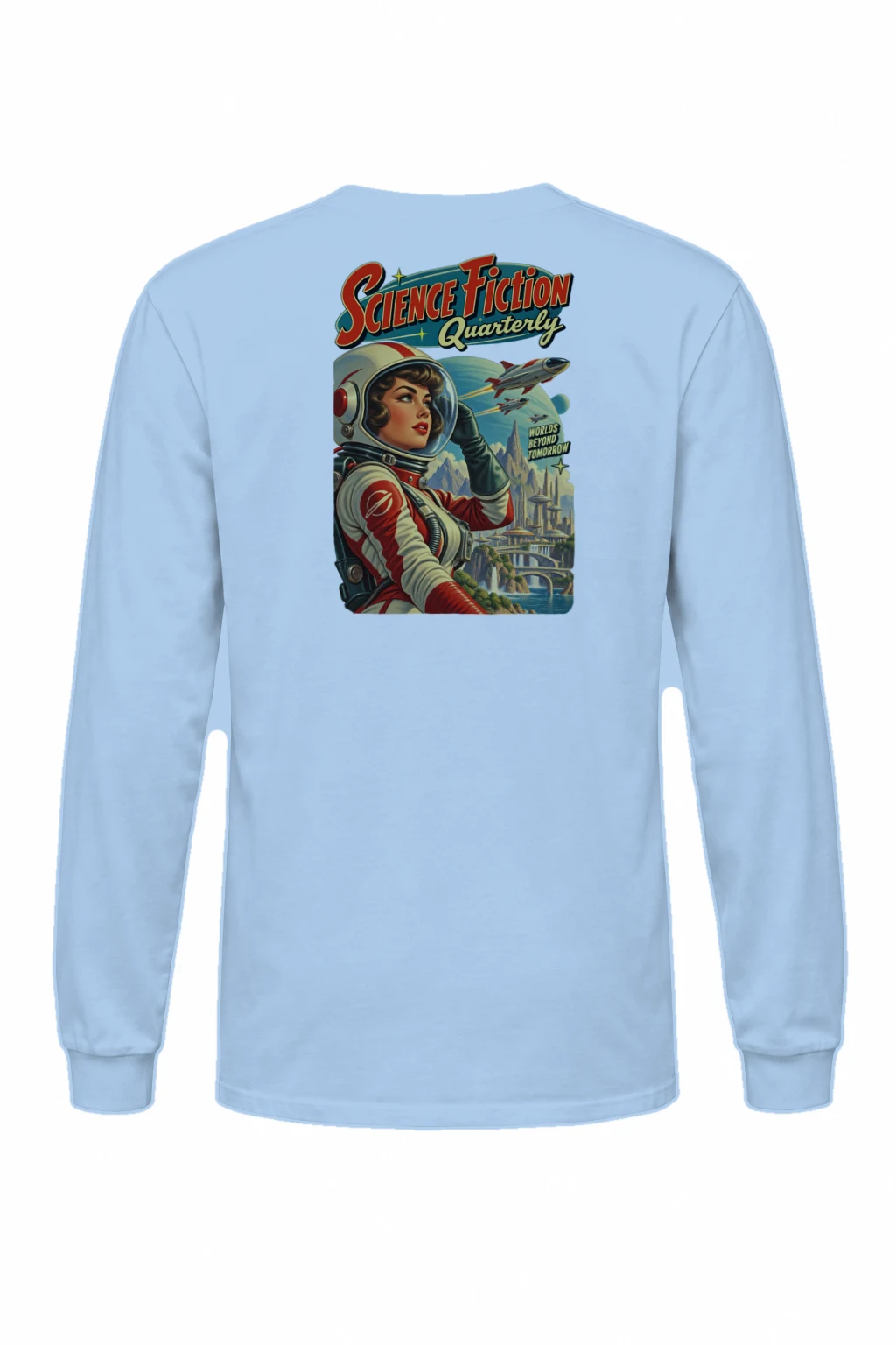 "Worlds Beyond Tomorrow" Unisex Longsleeve T-shirt | Gildan 2400
