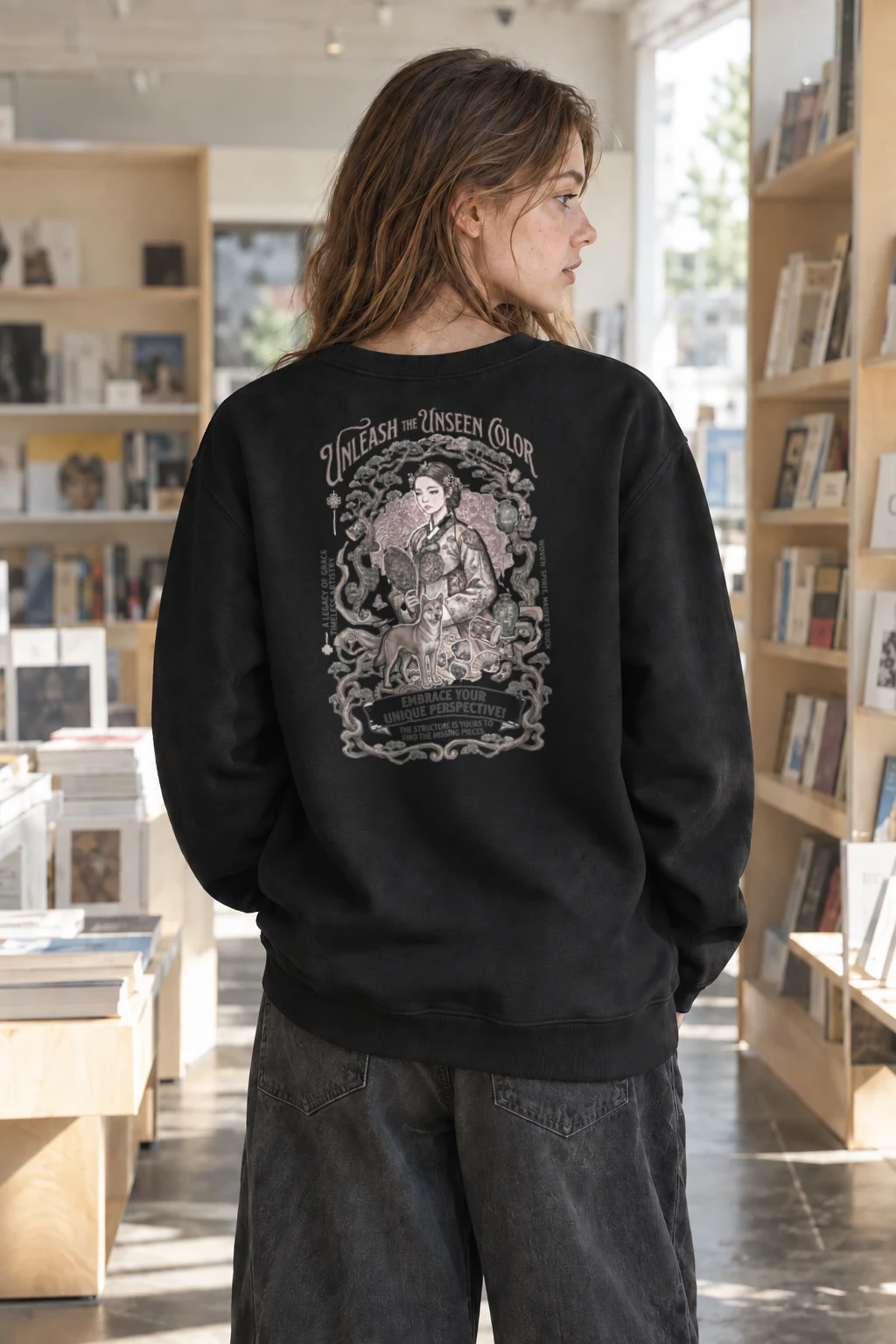 "Woven Spirit" Heavy Blend Unisex Crewneck Sweatshirt | Gildan 18000