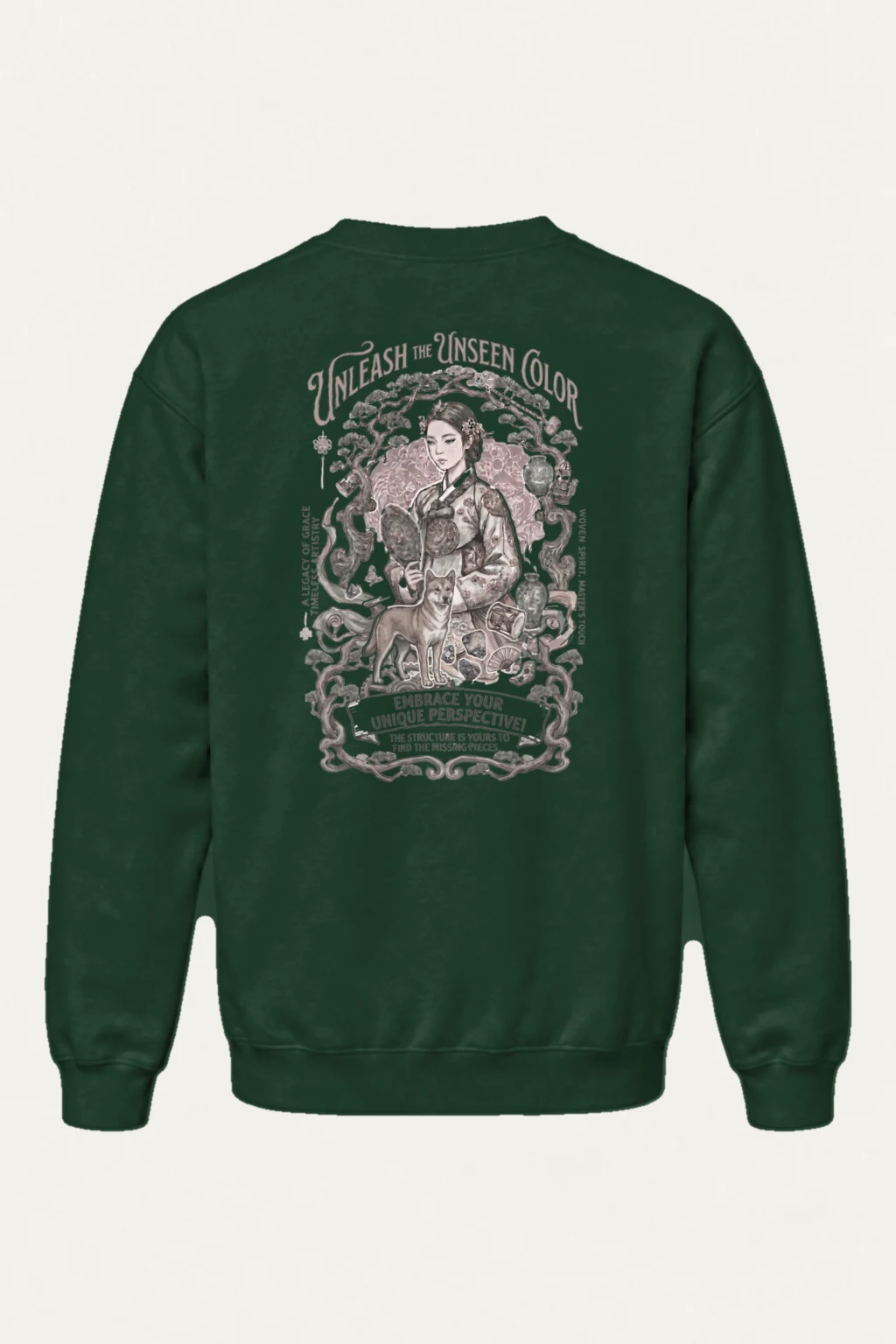 "Woven Spirit" Heavy Blend Unisex Crewneck Sweatshirt | Gildan 18000