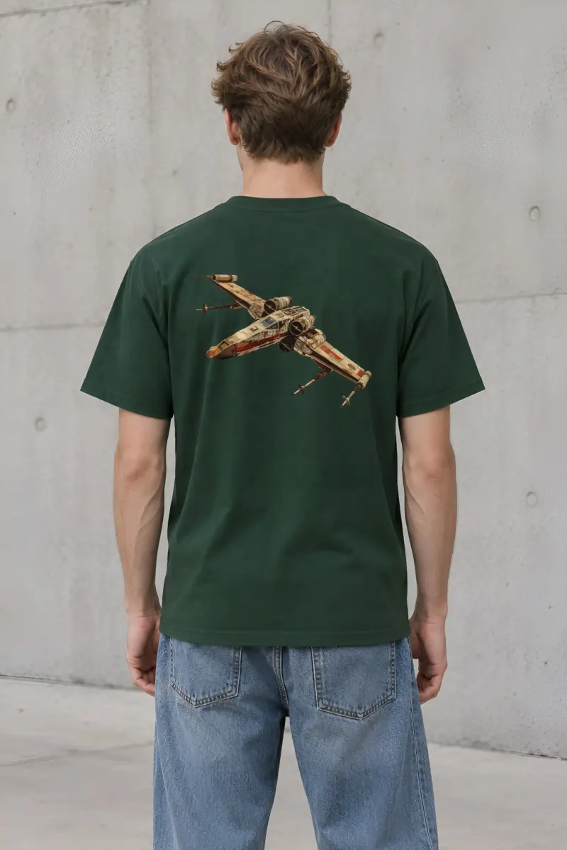 "X-Wing Technical Study" Heavyweight Unisex Crewneck T-shirt