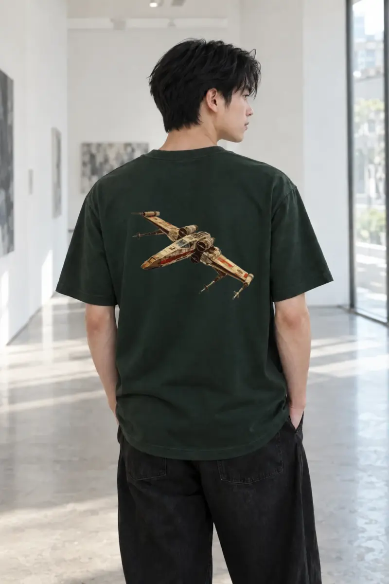 "X-Wing Technical Study" Heavyweight Unisex Crewneck T-shirt