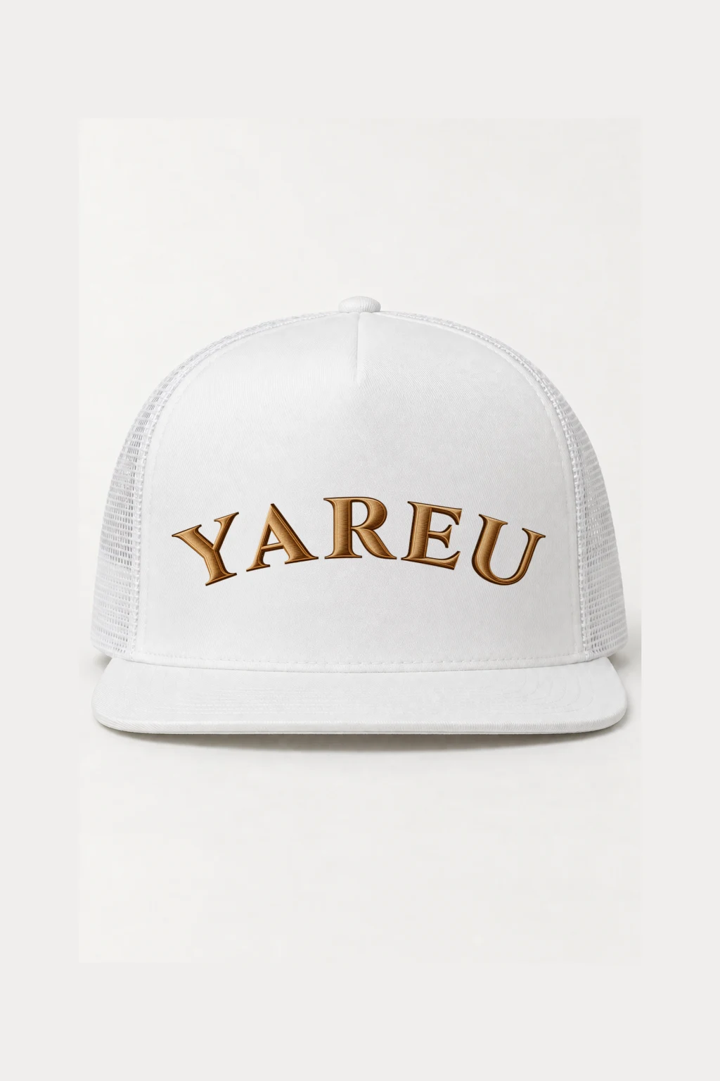"Yareu Lettermark" 5 Panel Trucker Cap | Yupoong 6006