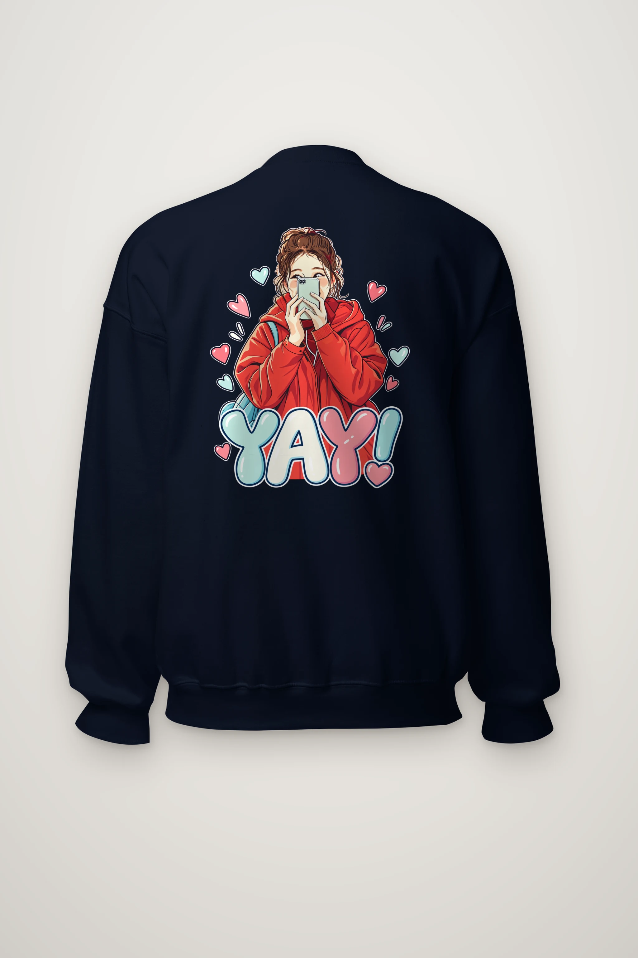 "YAY Selfie Girl" Heavy Blend Unisex Crewneck Sweatshirt