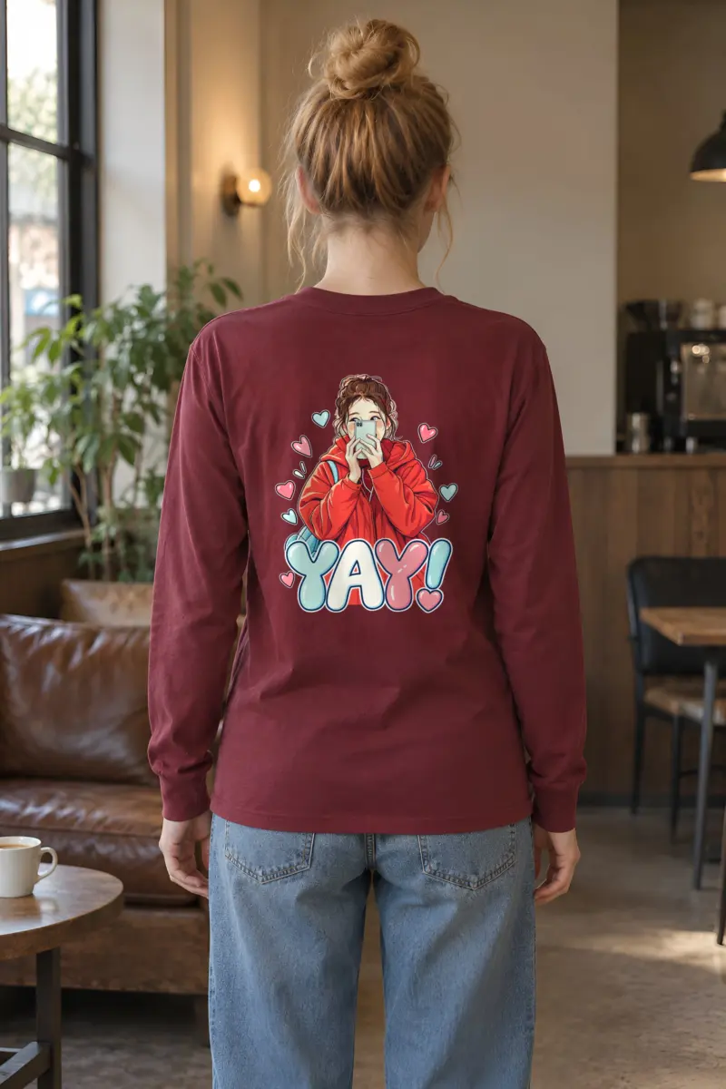 "Yay Selfie Girl" Unisex Longsleeve T-shirt