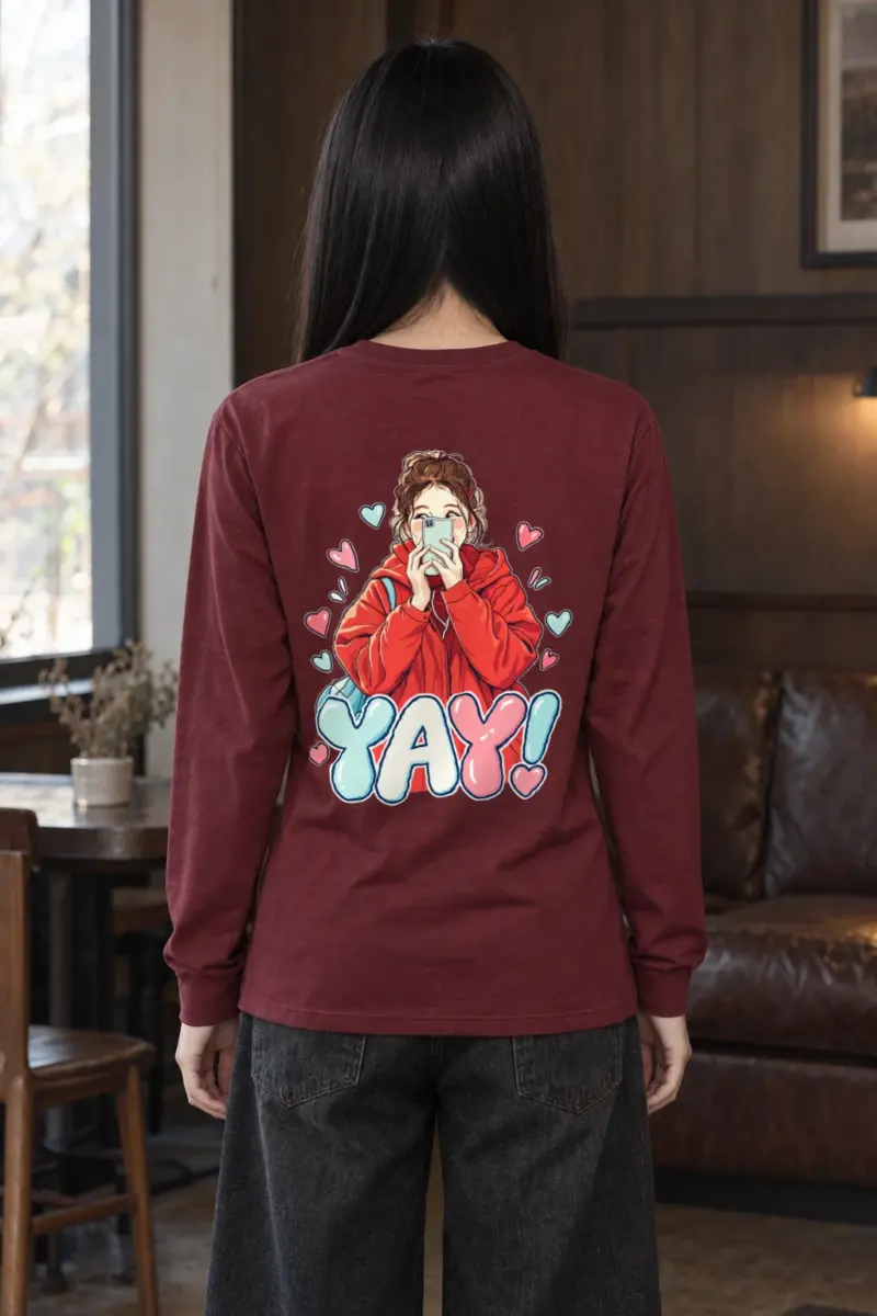 "Yay Selfie Girl" Unisex Longsleeve T-shirt