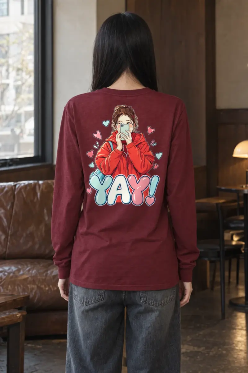 "Yay Selfie Girl" Unisex Longsleeve T-shirt