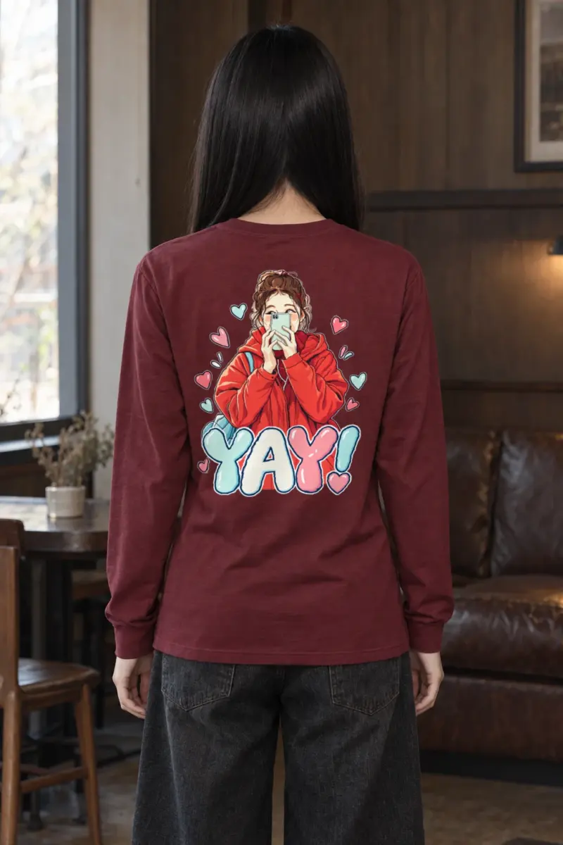 "Yay Selfie Girl" Unisex Longsleeve T-shirt