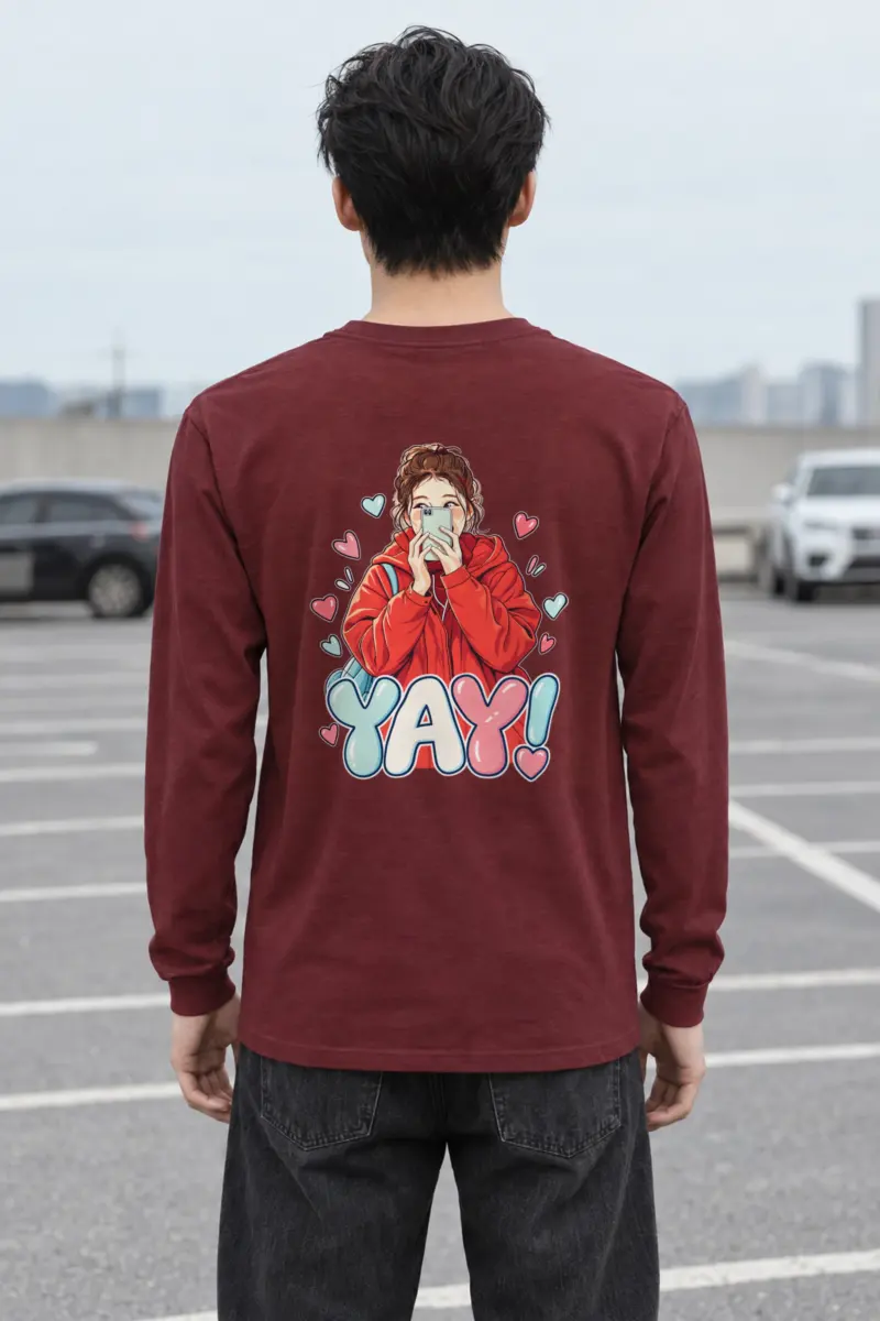 "Yay Selfie Girl" Unisex Longsleeve T-shirt