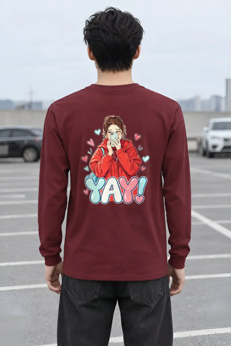 "Yay Selfie Girl" Unisex Longsleeve T-shirt