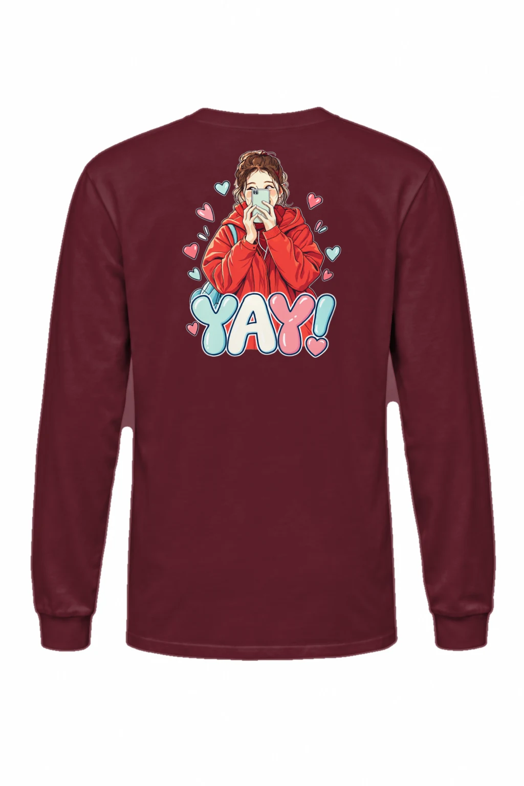 "Yay Selfie Girl" Unisex Longsleeve T-shirt | Gildan 2400